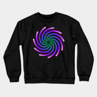 Galaxy Spiral | Light Nebula Pink Blue Green Crewneck Sweatshirt